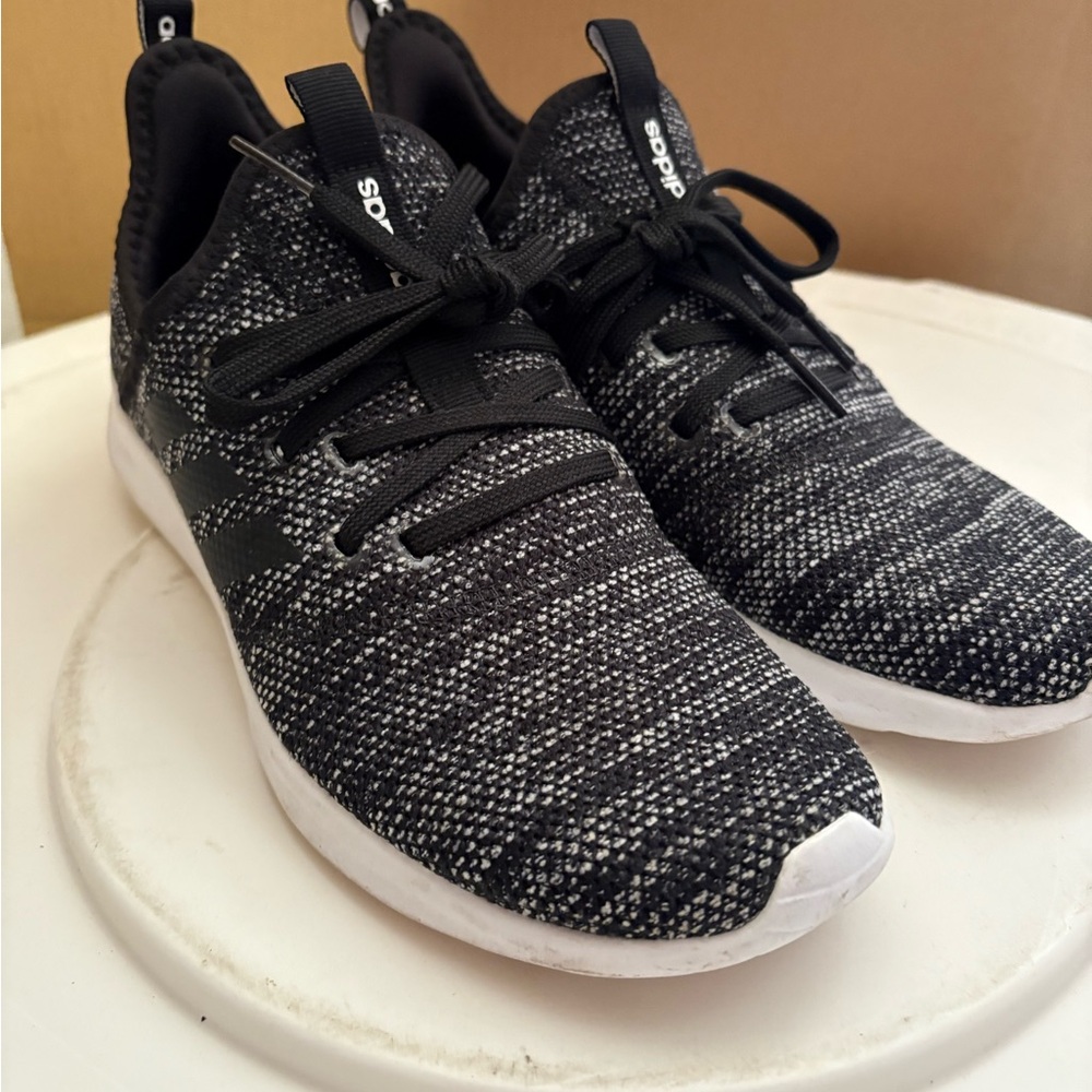 Adidas Knit Black and White Trainers